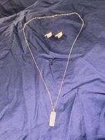 Goldkette & Ohrringe Set 585