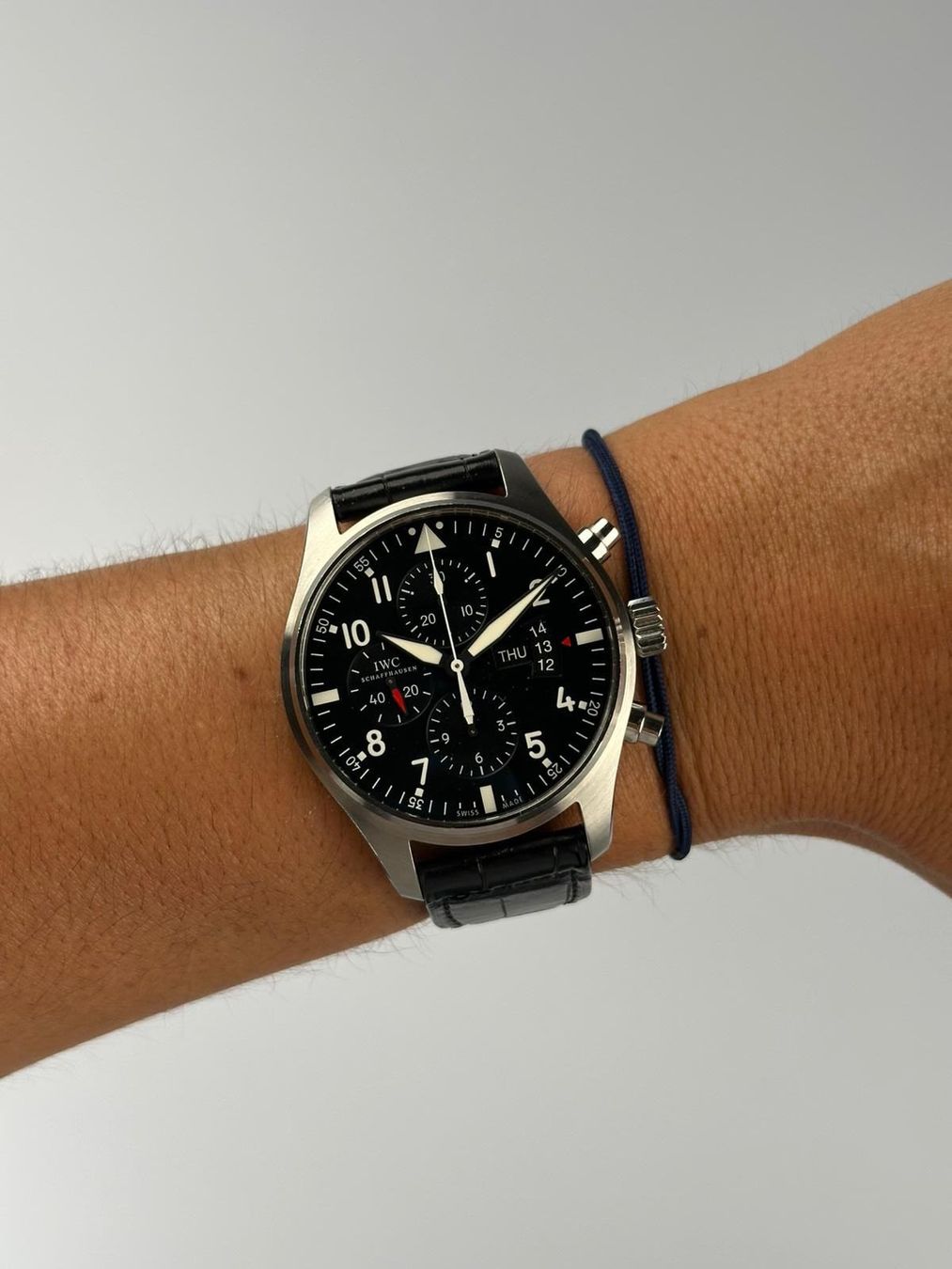 IWC Orologi: IWC Fliegeruhr Chronograph 43mm Ref. IW377701 – Usato da St. Gallen venduto da TrokulWatches 6