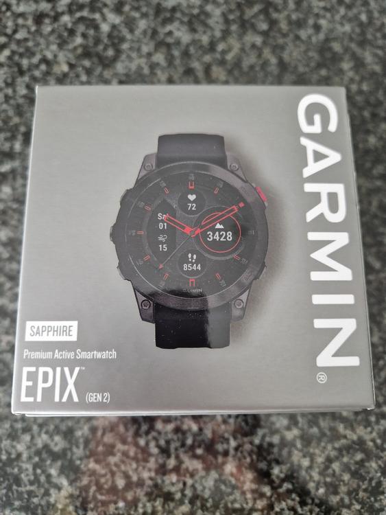 GARMIN Montre de sport Epix Gen 2 Sapphire Titan, 47 mm Noir