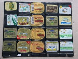 40  verschiedene Butter Deckeli