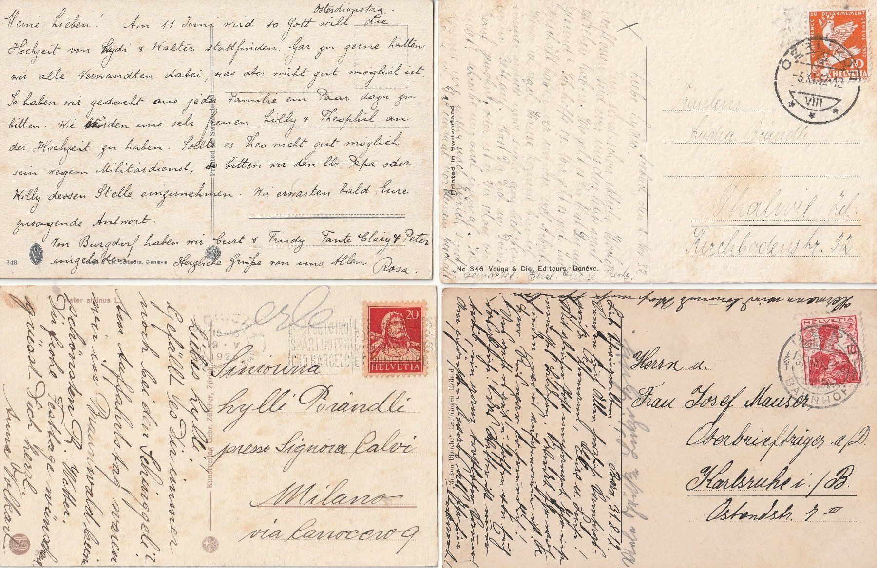 Cartoline postali: Anna Haller-14 Künstlerkarten signiert – Usato da uttwil venduto da Koehlerfred 6