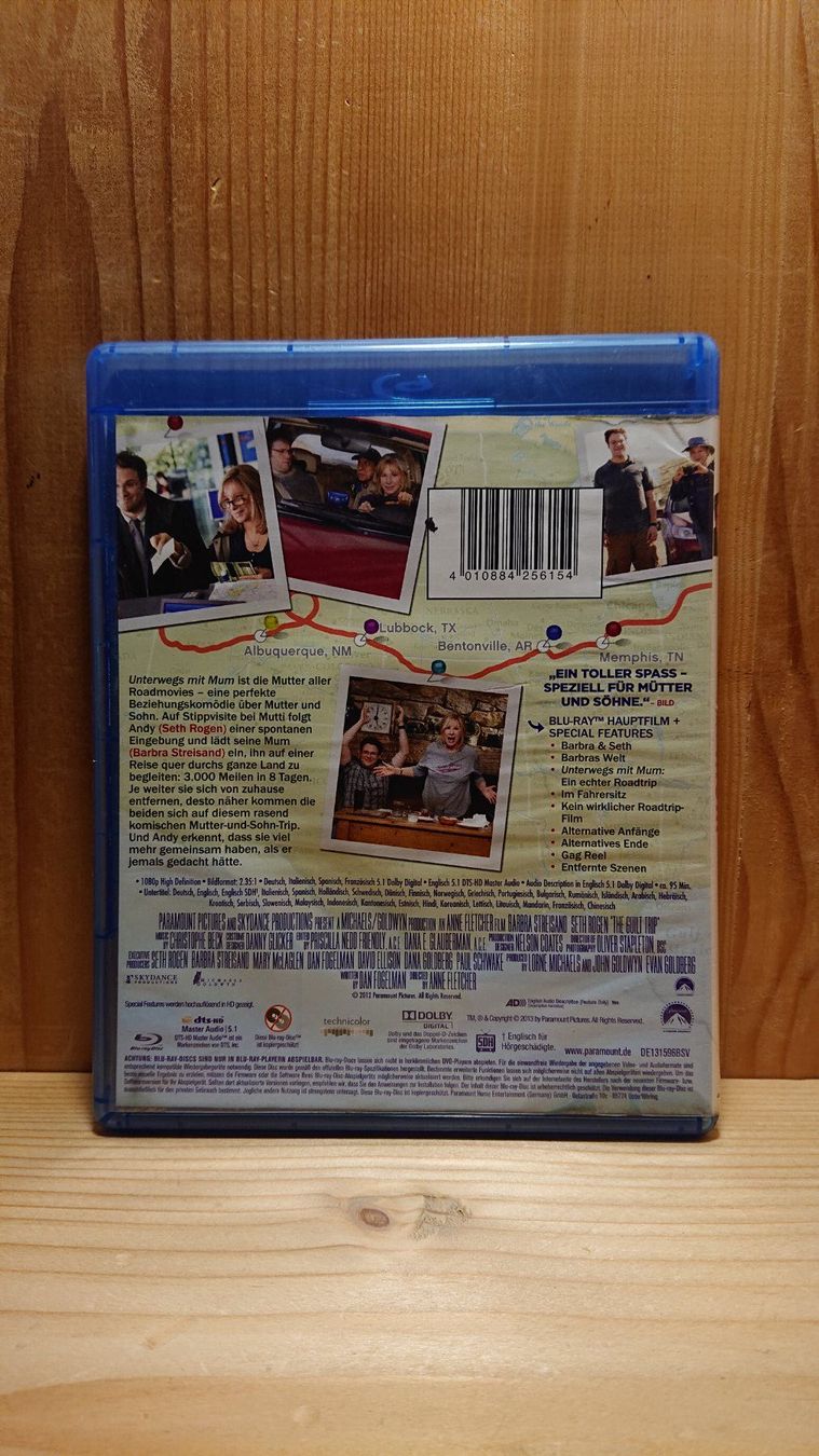 UNTERWEGS MIT MUM The Guilt Trip Blu-Ray mit Seth Rogen (Gebraucht) in ...