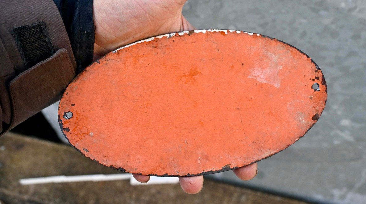 Insegne: antik Emailschild Hausnummer 522 emaille oval – Usato da Pfaffhausen venduto da mono_rec 3