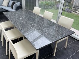 Natursteintisch wie neu 90x200