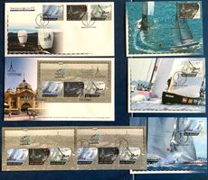 2002 Neuseeland- America's Cup FDC - Blocks - Maximumkarten
