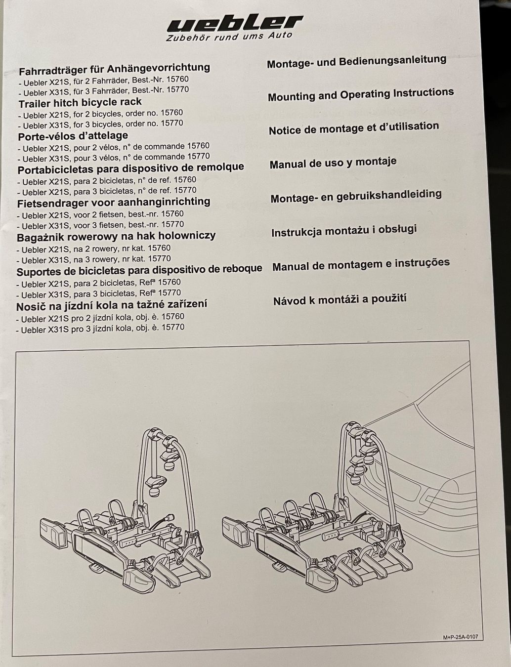 Dachträger: Auto-Fahrradträger uebler X21S – Gebraucht aus Schwarzenbach von  7