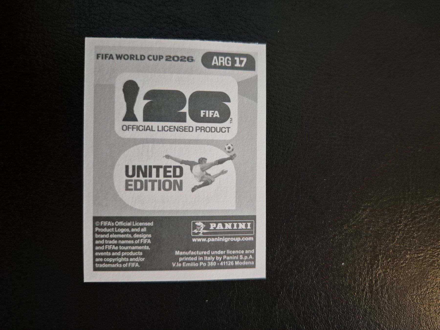Panini Sammelbilder & Trading cards: Panini WM 26 ARG 17 – Neu (gemäss Beschreibung) aus Rorschacherberg von AJ3108 1