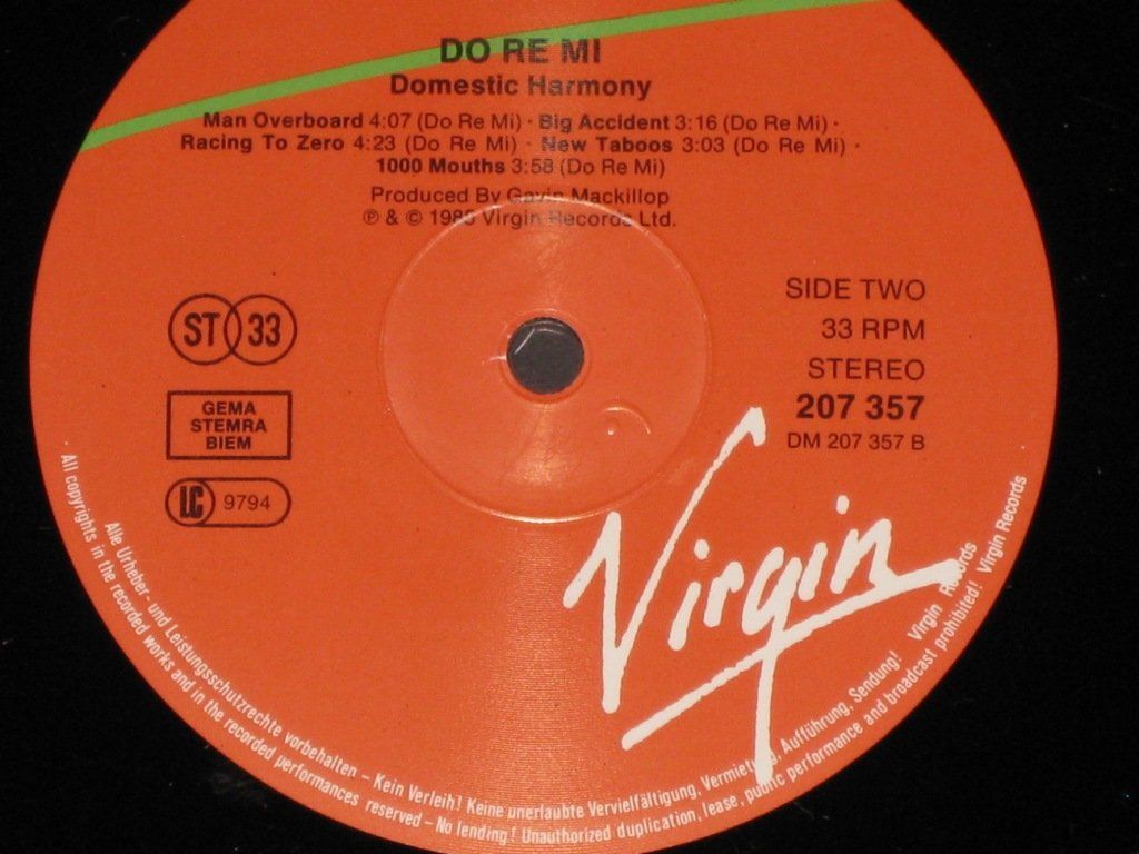 Dischi in vinile: LP - DO RE MI - DOMESTIC HARMONY – Usato da Steckborn venduto da Quo7 2