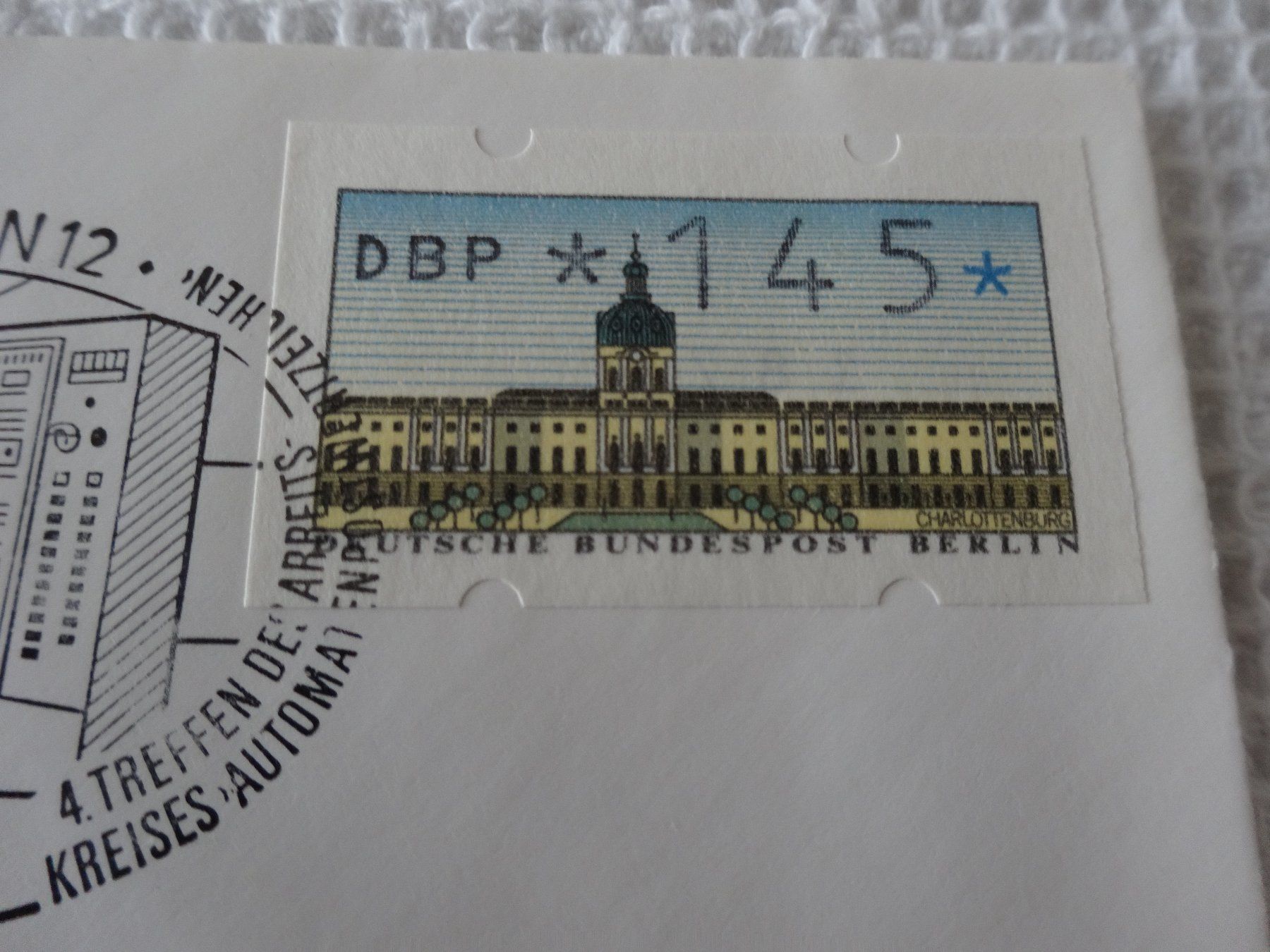 Alle Briefmarken: Deutsche Bundespost 4.5.1987 Berlin Charlottenburger Schloss – Gebraucht aus Neerach von jenny062 1