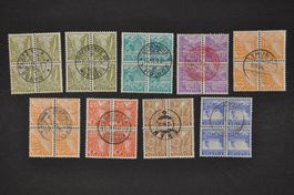 194-200 Viererblock gestempelt