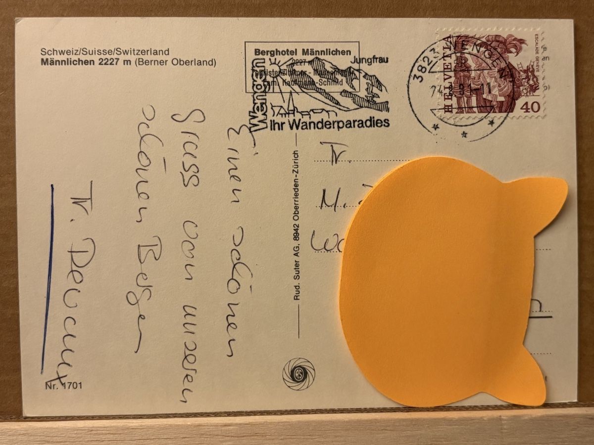 Cartoline postali: AK von Männlichen – Usato da Rümlang venduto da Kartenpost1 1