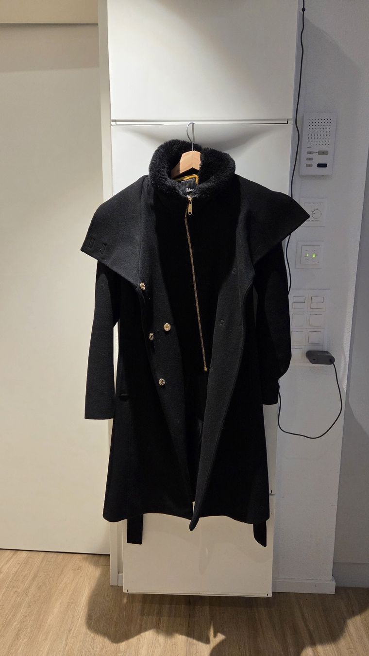 Cappotti: Sam Edelman Black Winter Coat, Size 8, Wool Blend – Usato da Forch venduto da na_casa 1