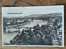 Photo Karte / Graf Zeppelin über Basel Gelaufen 1933