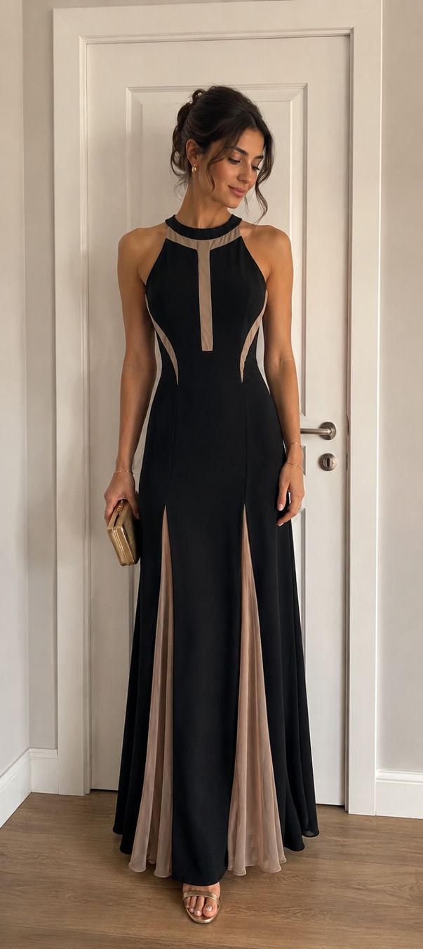 Vestiti: Black Evening Long Dress – Usato da Corsier-sur-Vevey venduto da Kristina.Nova