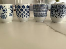 IKEA Tassen mit Verzierung ohne Henkel 