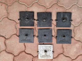 7 Ofenklappen /Gusstüren, Antik, Vintage, zu verkaufen!