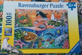 *RAVENSBURGER - MEERESTIERE  -PUZZLE 100XXL/VOLLST./23X33
