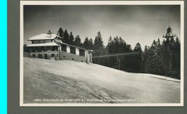 AK sw Chaumont NE Neuchâtel,hiver,tour d’observation ≈ 1948 