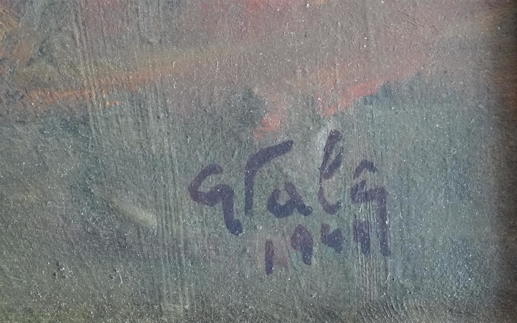 Dipinti: Giorgio Valenzin, Landschaft, Ascona, Oel auf Karton – Usato da Walzenhausen venduto da Hoppala79 2