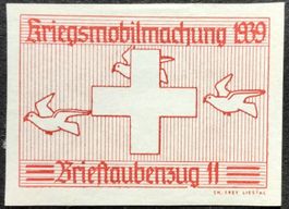 Brieftaubenzug 11, dunkelrot, 2.WK, Wi Bft 17w