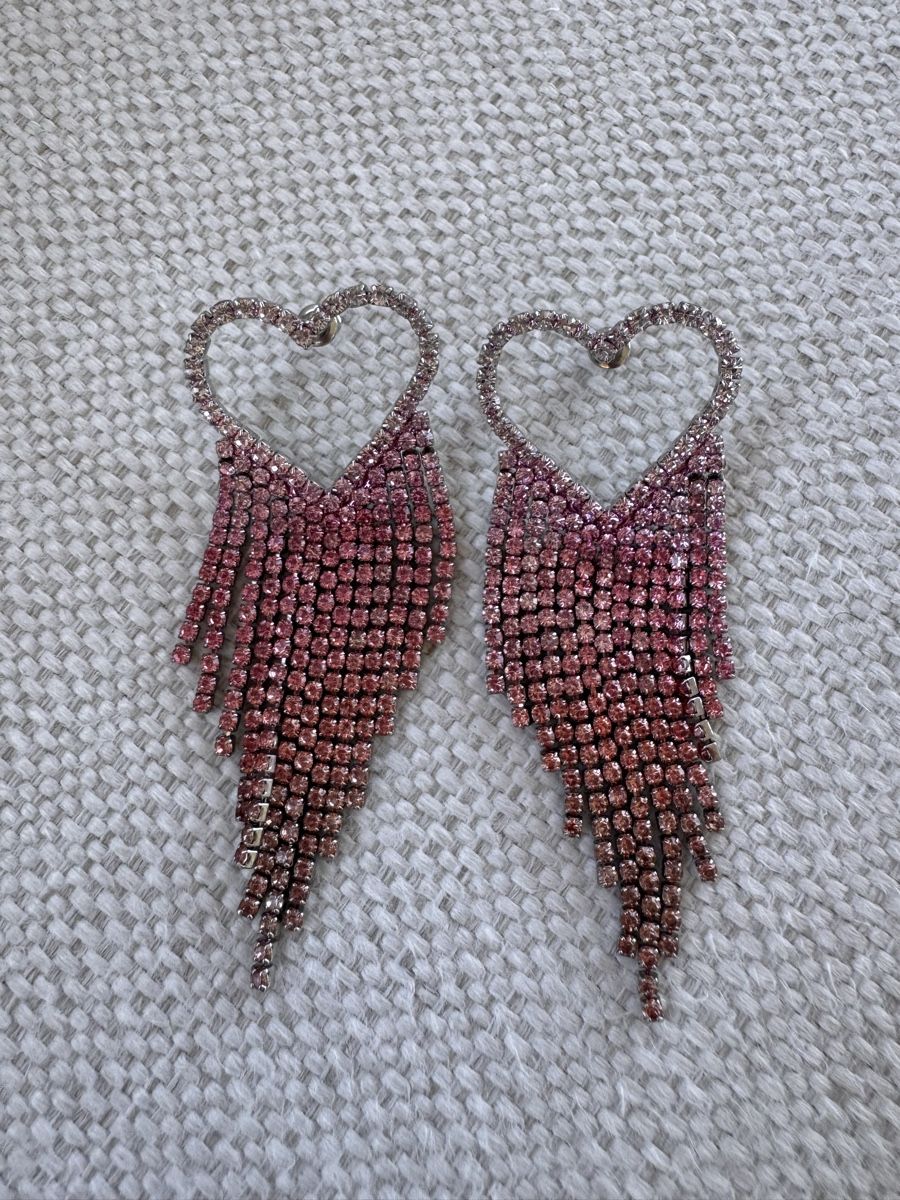 Orecchini pendenti & Orecchini a lobo: Herzohrringe XL Strass Modeschmuck – Nuovo (secondo la descrizione) da Altendorf venduto da PiaLang