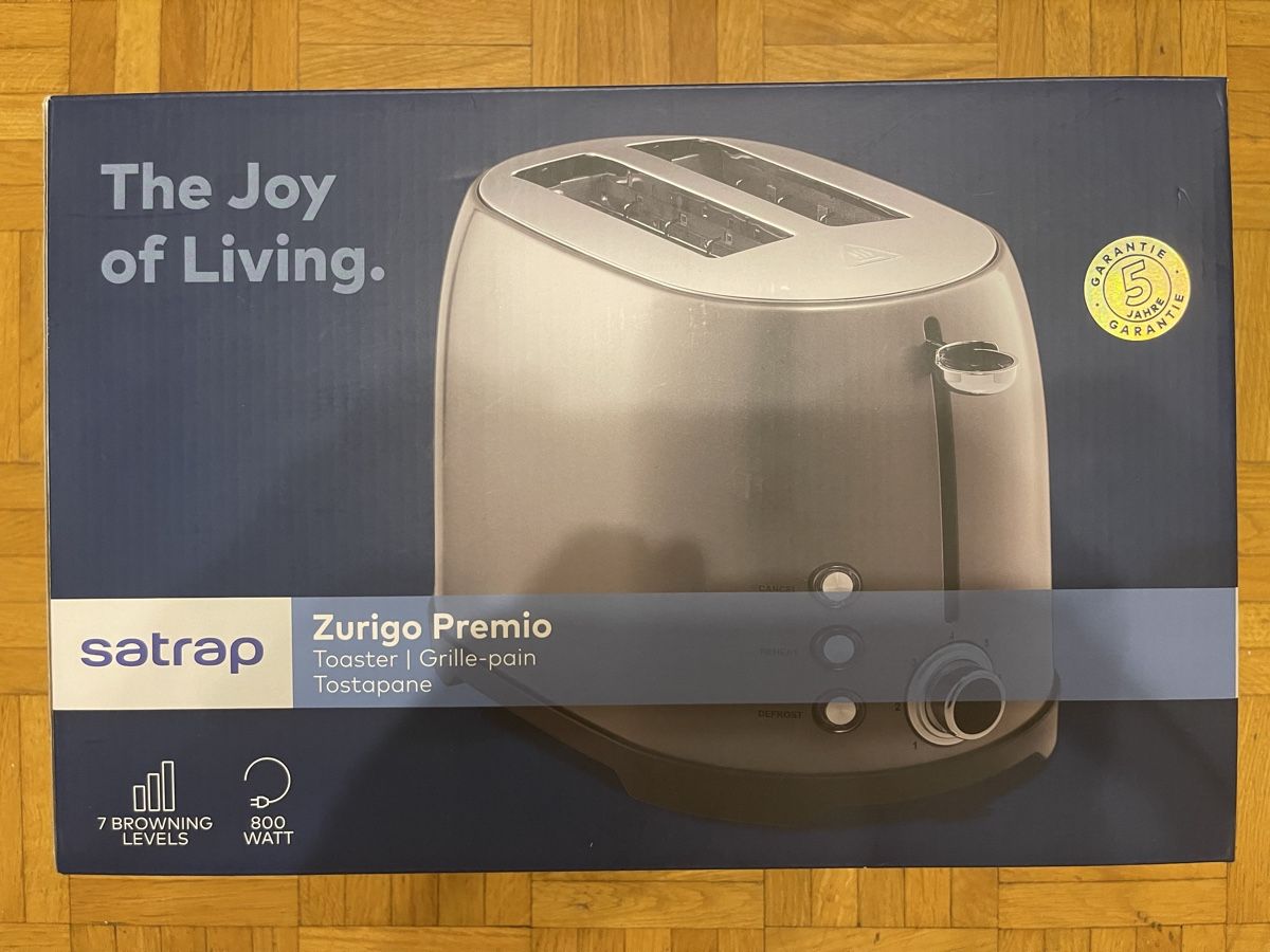 Küchengeräte: Satrap Zurigo Premio Toaster – Gebraucht aus Zürich von hus_qz9f