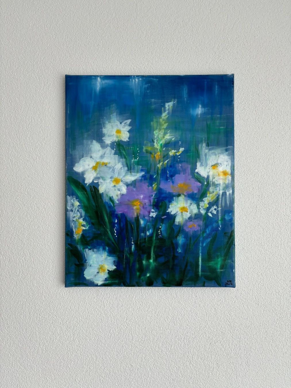 Dipinti: Trübe Augen - Abstrakt Blumen, Gemälde – Nuovo (secondo la descrizione) da Cham venduto da Felha 3