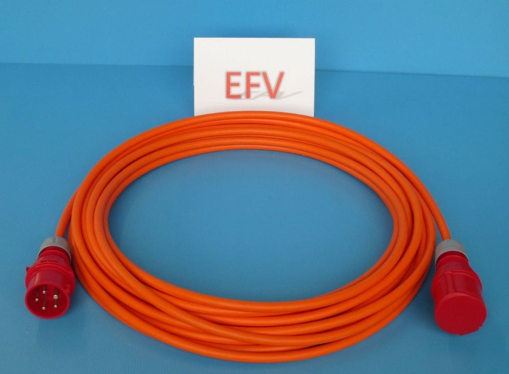 Cavo Di Alimentazione Forte CEE 10m 16A IP44 Cavo Di Prolunga 5x2,5mm2 - Foto 10