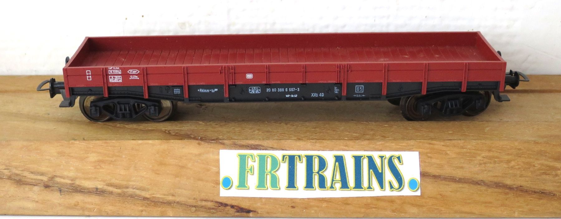 Fleischmann Modellini di ferrovie: FLEISCHMANN 5281 DB WAGON PLAT A BOGIES – Usato da Gland venduto da FRtrains
