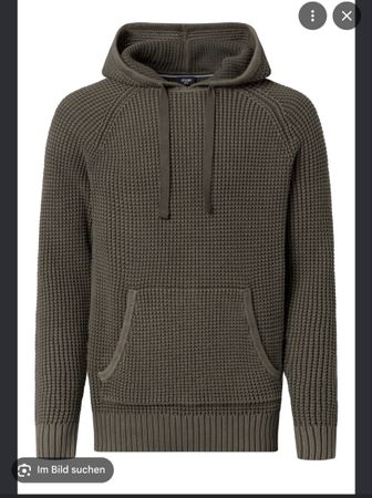 JOOP Kapuzenpullover dunkelbraun/oliv Grösse L neu