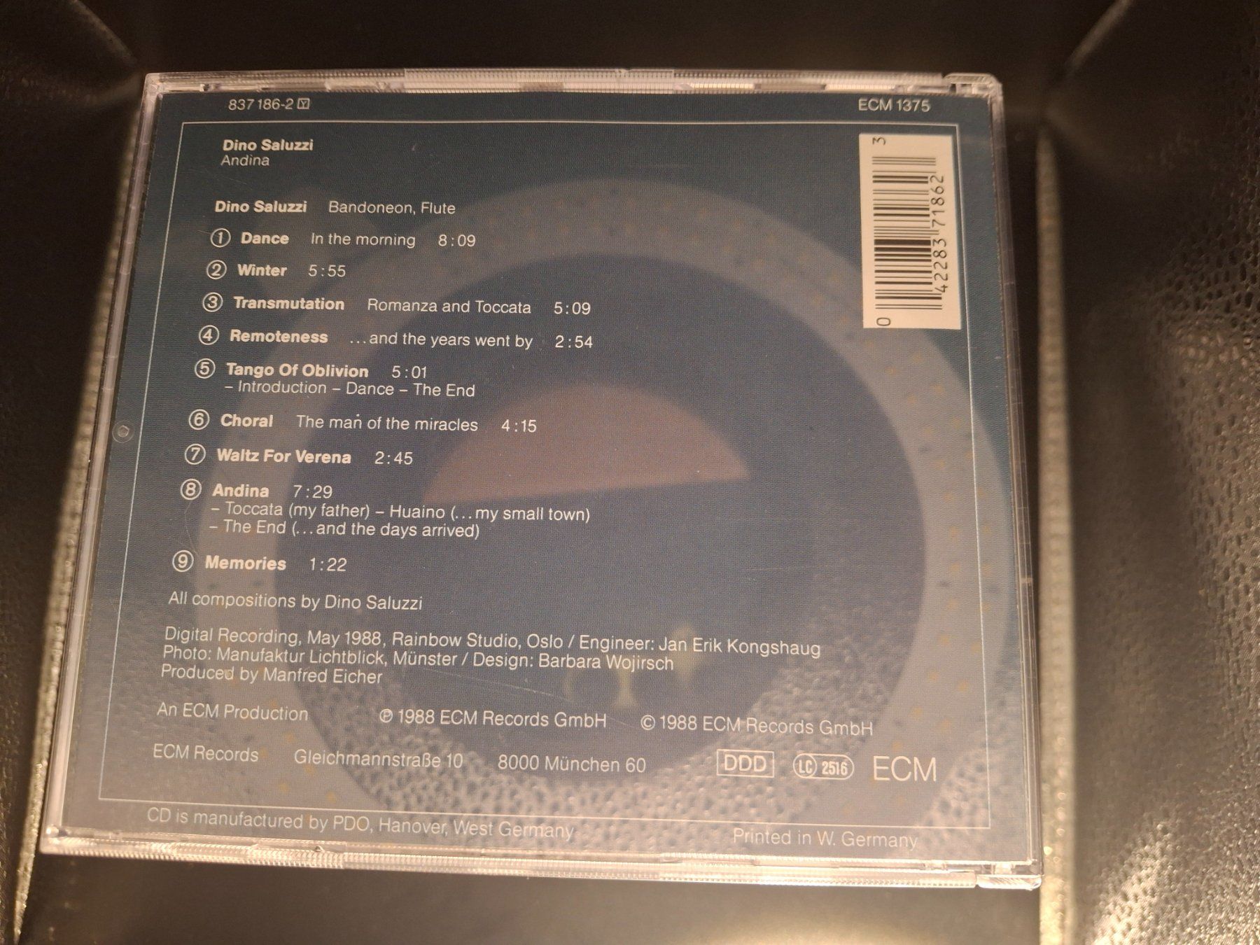 CDs: Dino Saluzzi – Andina – Gebraucht aus St.Gallen von CD_jalamusic 1