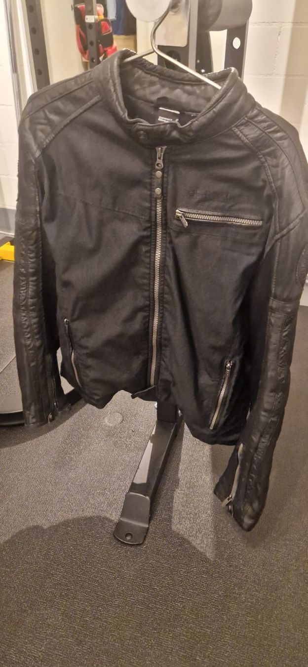 Held Giacche: Held Street Hawk Motorrad Leder / Textil Jacke – Usato da Winterthur venduto da Riepl 1
