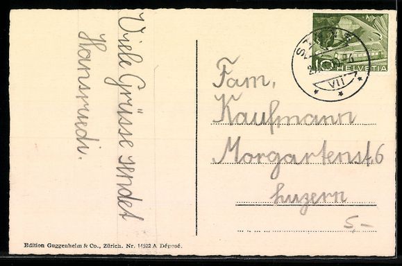 Cartes postales: AK Stans, Collegium St. Fidelis – D'occasion à Berlin par bartko-reher 1