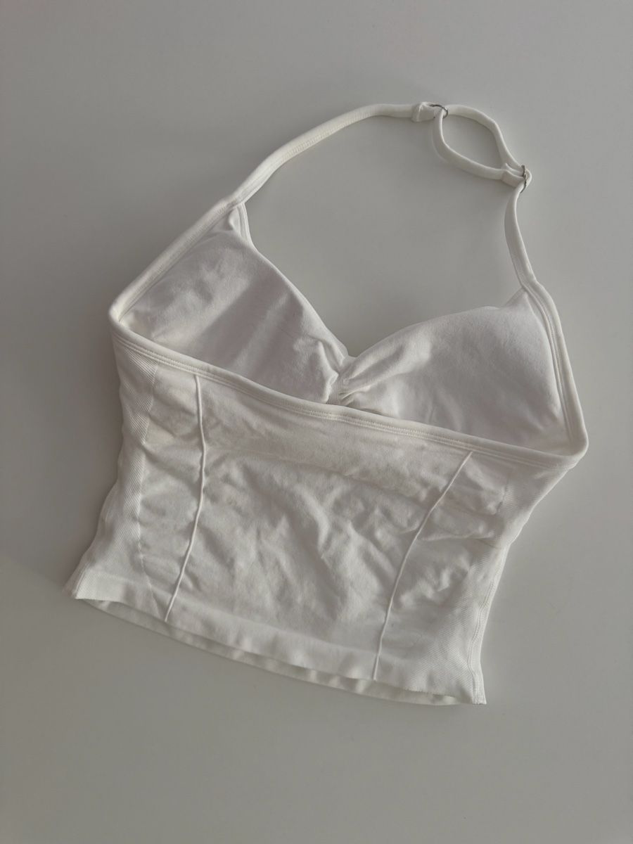 Tops: Halterneck Top white size S – Neuf avec emballage d'origine à Gränichen par Domsiiiii 1