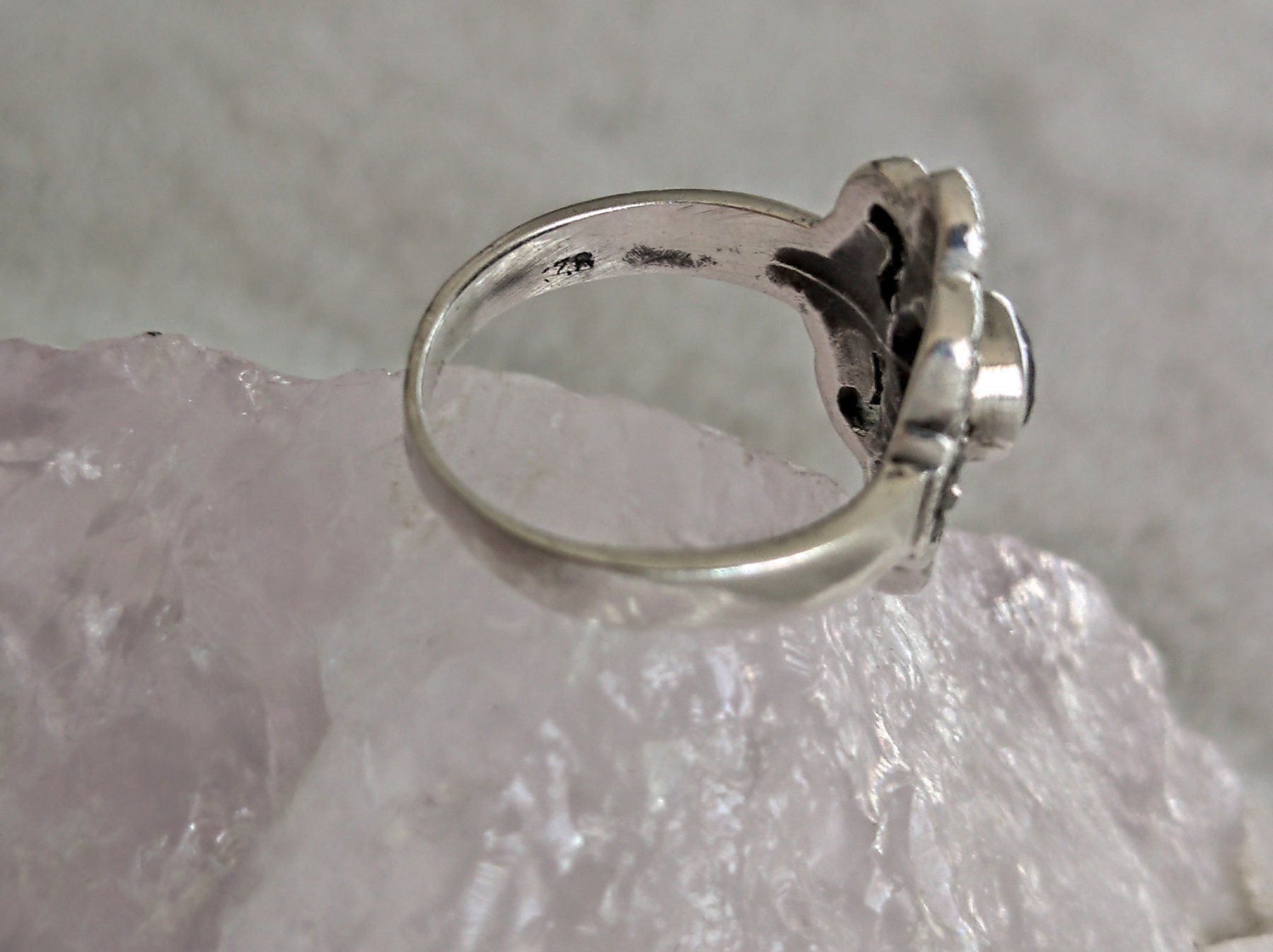Anelli: Ring Silber 925 mit lila Stein – Usato da Istighofen venduto da Ringparadies 1