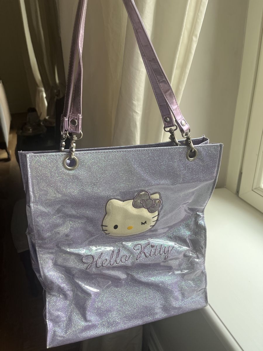 Hello Kitty Borse & Zaini: Hallo kitty lila tote bag – Usato da Rüschlikon venduto da ant_5v7g