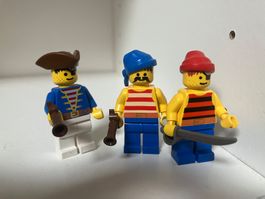 Lego 3 figurines Pirates Minifiguren lot 2