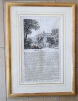 Schloss Goldenberg Kupferstich 1817 sehr selten