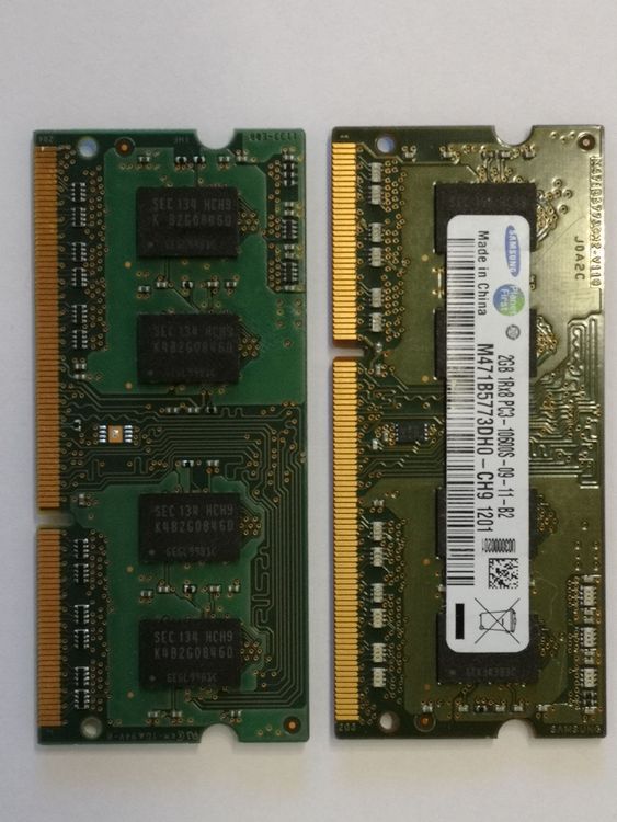 Mémoires / RAM: Samsung 1333Mhz, PC3-10600S, CL9, 256Mx8 – D'occasion à Mels par Zeppelin08 1