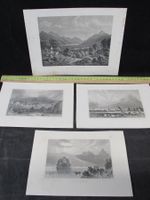 4 Stahlstiche Kt.Schwyz, 19.Jh.