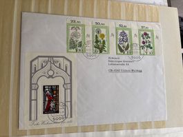 Briefmarken-Brief, 1977, Deutschland Weihnachten