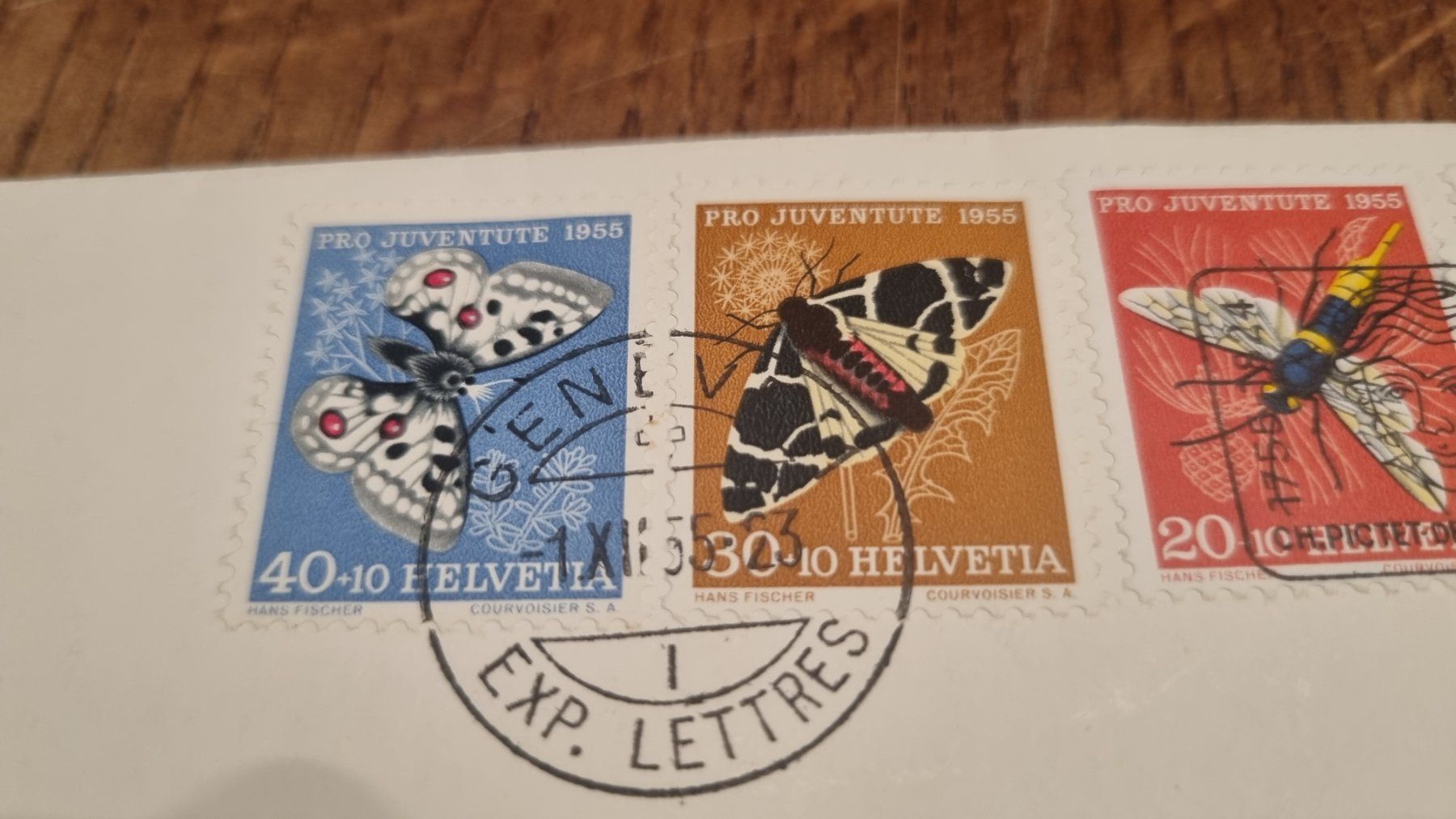 Tutti i francobolli: 1955 FDC Pro Juventute mit Flaggenstempel – Usato da Arni AG venduto da Moth68 2