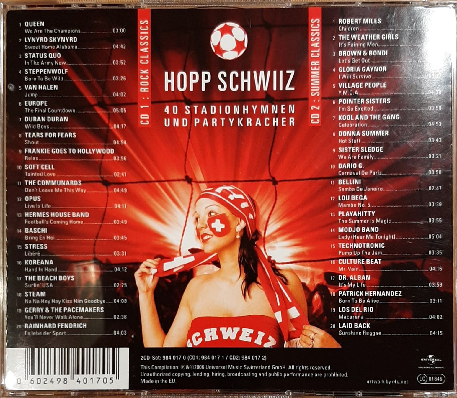 CDs: Hopp Schwiiz - Fussball Hits Compilation Sampler 2006 – Gebraucht aus Schönenberg TG von Gregolino76 1
