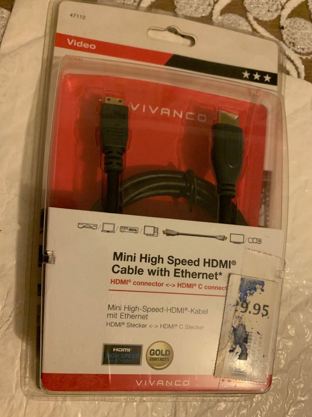 Câbles: Mini High Speed HDMI Kabel mit Ethernet – Neuf avec emballage d'origine à Emmen par newcar4you 5