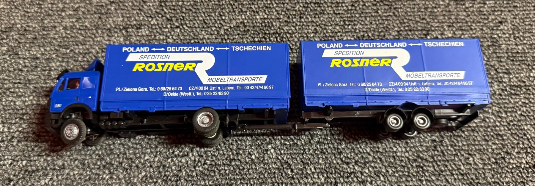 Faller Modelleisenbahnen: Faller Car-System Lkw 1602 Rosner Transport H0 – Gebraucht aus Bauma von Shotgunmann 7