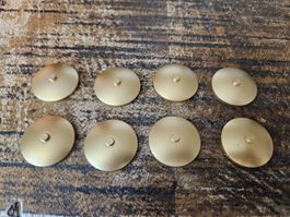 lego 3960 lot de 8 pièces Pearl Gold Dish 4 x 4 Inverted