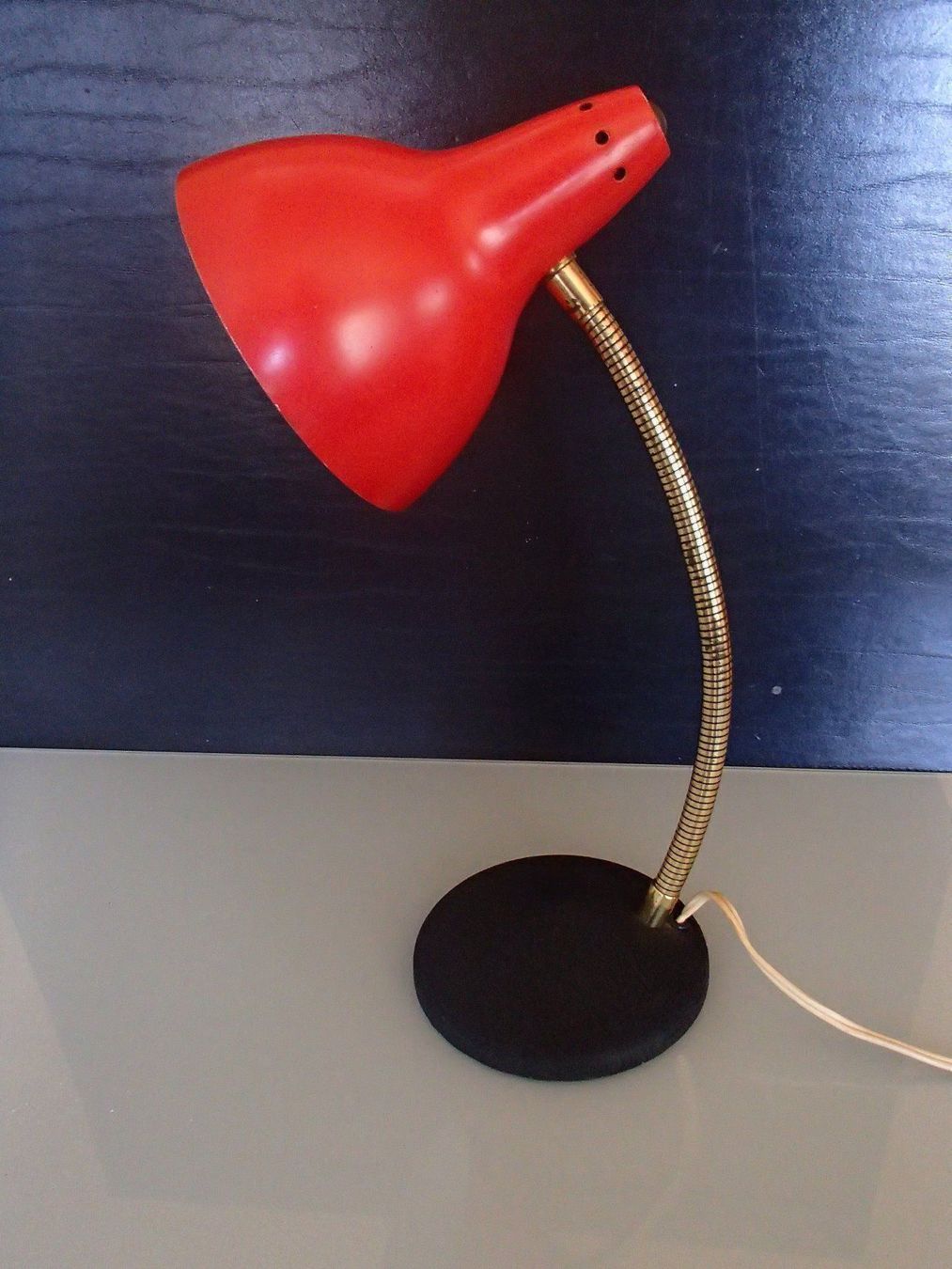 Lampade: Vintage kleine rote Flexilampe 50th – Usato da Schöfflisdorf venduto da pullux