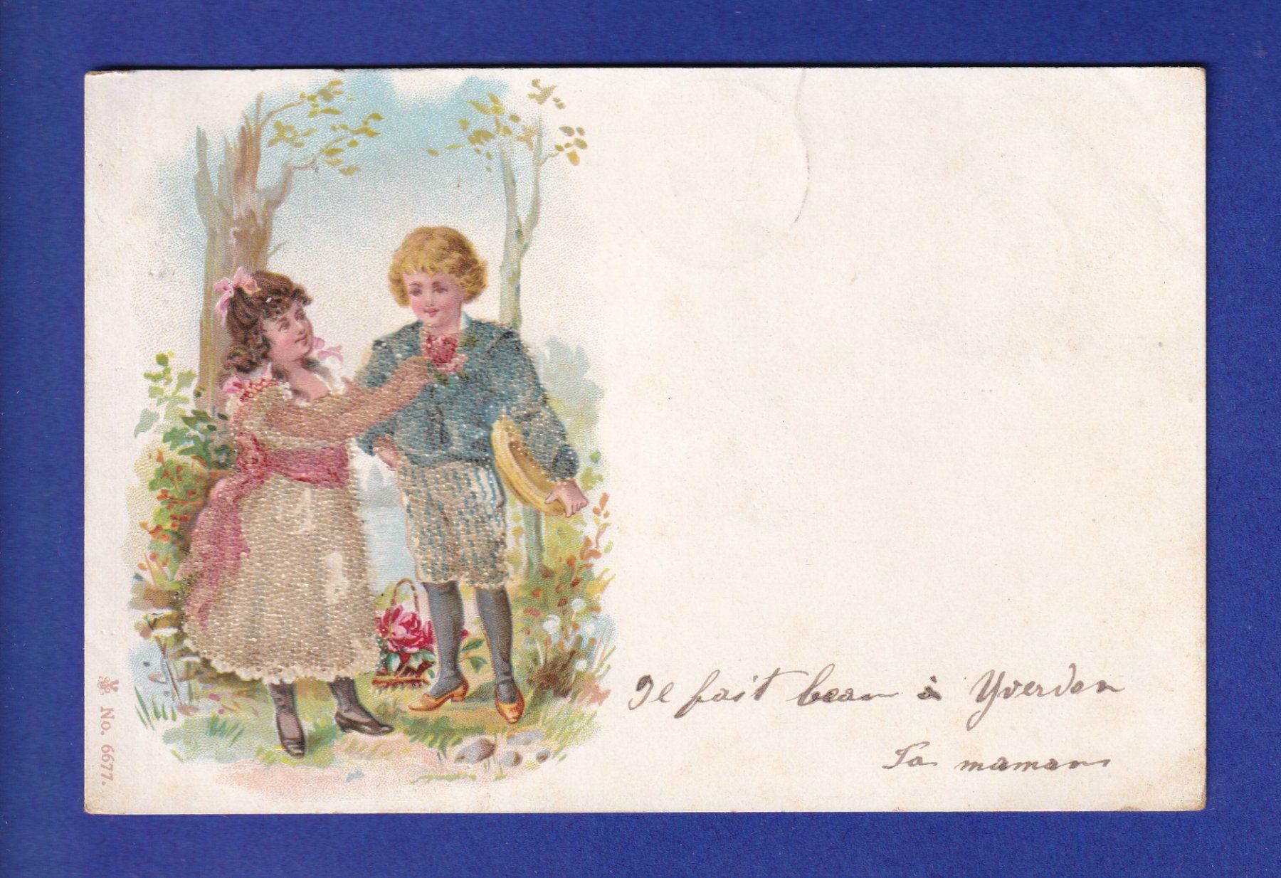 Cartoline postali: ENFANT - Jeune couple – Usato da Pully venduto da nicecards-shop