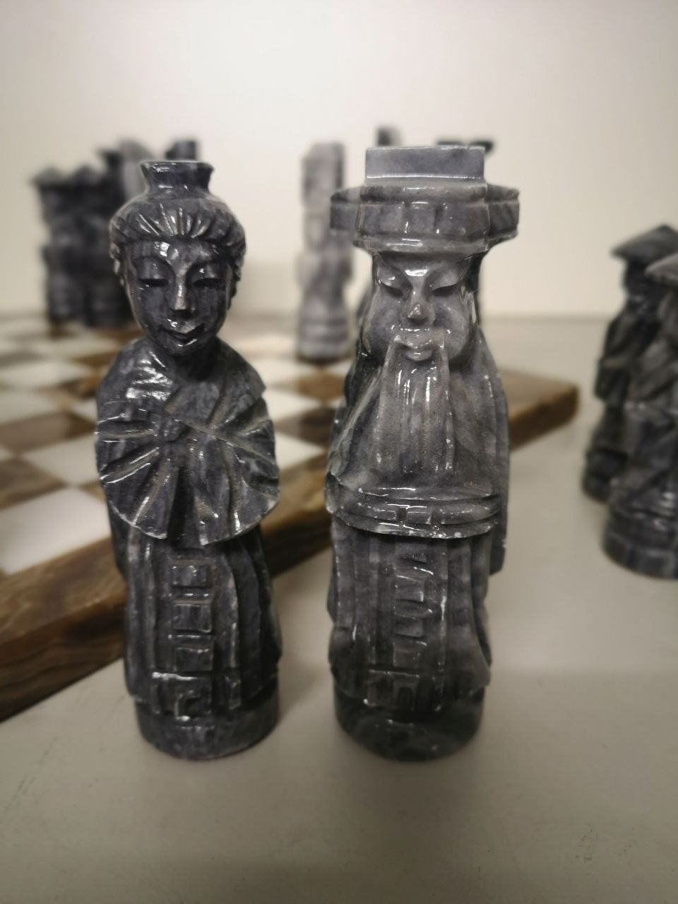 Spiele: Schachmarmor mit chinesischem Motiv. – Gebraucht aus Bern von Yunkom 8