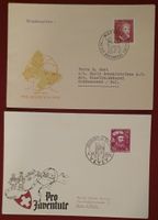 2 Illustrierte Briefe Pro Juventute, Tag der Briefmarke
